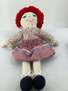 red yarn hair doll