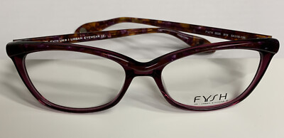 FYSH 3526 919 Purple/Tort Plastic Optical Eyeglasses Frame 54-18-135 Cat Eye A