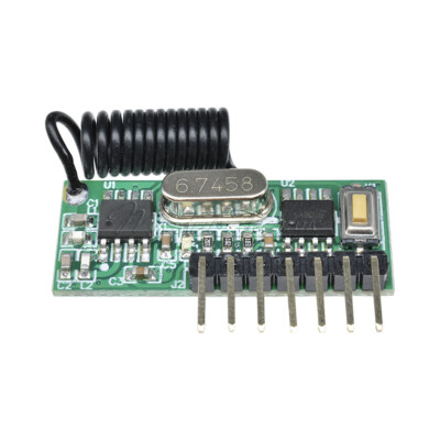 RF Wireless Remote Control Learning 433MHz 4 Channel Decoding Receiver Module