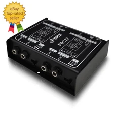 PRO Premium Direct Injection Audio Box Passive DI Unit Hum Eliminator W/ Input