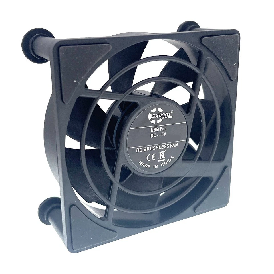 2pcs 80mm USB Cooling Fan Router Android TV Box Computer Set Top Box Wireless - Image 2 of 4