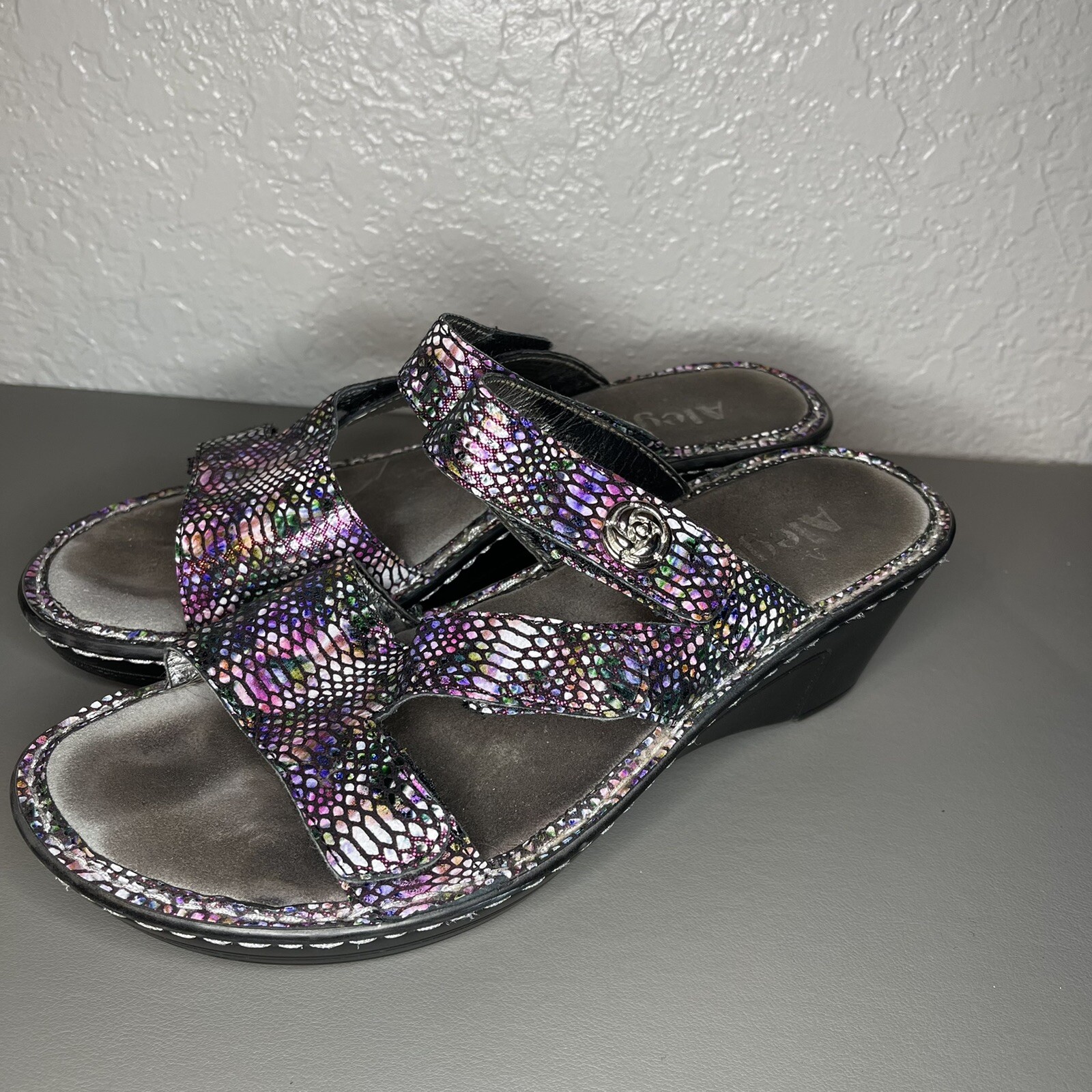 Alegria lotto 299 scarpe sandali con zeppa Loti Funtastic donna taglia 38 US 8 8 5