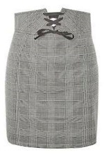 Topshop Petite Korsett Schnürrock Größe UK 4 UVP 38 £ NH9 sehr guter Zustand 19