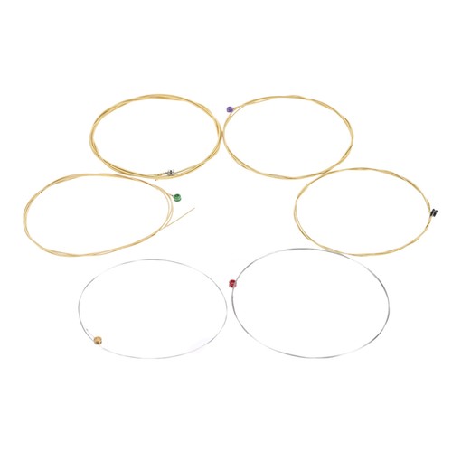 1 Set of 6pcs Orphee TX620 Acoustic Guitar Strings .010-.047 Replacement N1D2 - 第 2/7 張圖片