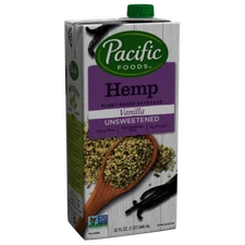 Pacific Foods Hemp Milk Unsweetened Vanilla 32 fl. oz (Pack of 12)