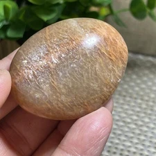  NATURAL Orange Moon  Gold Sun Stone polished crystal gem stone40g A29