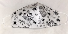 Face Mask-Dual layer- Washable  Reusable -Made in USA-Bandana Print