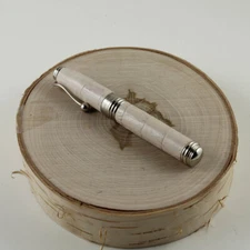 Jean Pierre Lepine Indigo Peach Pink Hide Mini Rollerball Pen - FLOOR MODEL