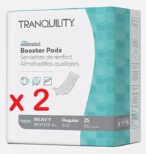 Tranquility Booster Pad 4-1/4 X 12 Inch Flow-Through Pad 50 Ct