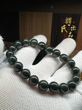 10mm Hetian jade bracelet 新疆和田玉塔青一细～昆仑虚的舍利
