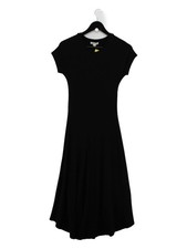 Whistles T-Shirt Midi Dress UK10 in Black
