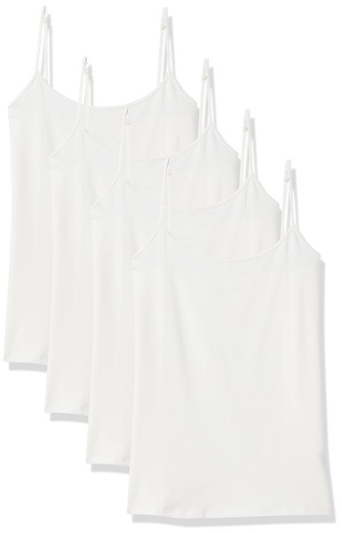 Amazon Essentials Damen Slim Fit Camisole 4Er Pack Weiß XL Tanktop Set-image