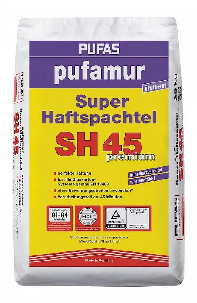 pufamur Super-Haftspachtel SH 45 25kg Gipsspachtelmasse (1,56€/1kg)