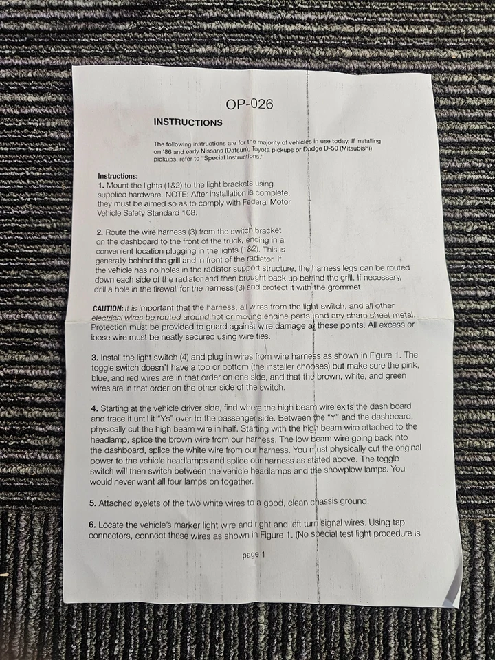 (QTY 2) Snow Plow Light LYOP-026 For 1981-1986 Nissan Pickup, 1979 Toyota Pickup - Image 4 of 4