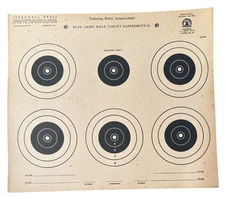 10 Official NRA A-32 50 Foot Light Rifle Target Experimental Paper Targets