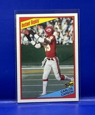 1984 TOPPS FOOTBALL CARD KANSAS CITY CHIEFS #88 CARLOS CARSON Instant Replay