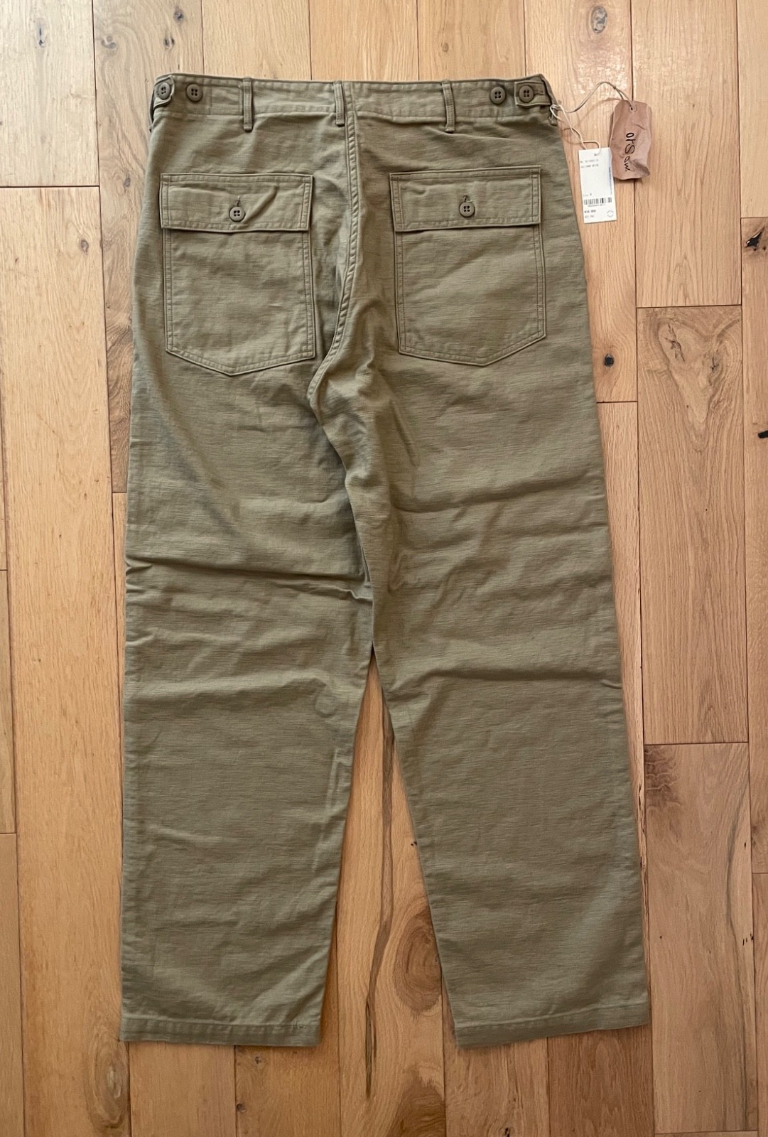 orSlow US Army Fatigue Pants Beige Size 4 Regular Fit Made In Japan image 2