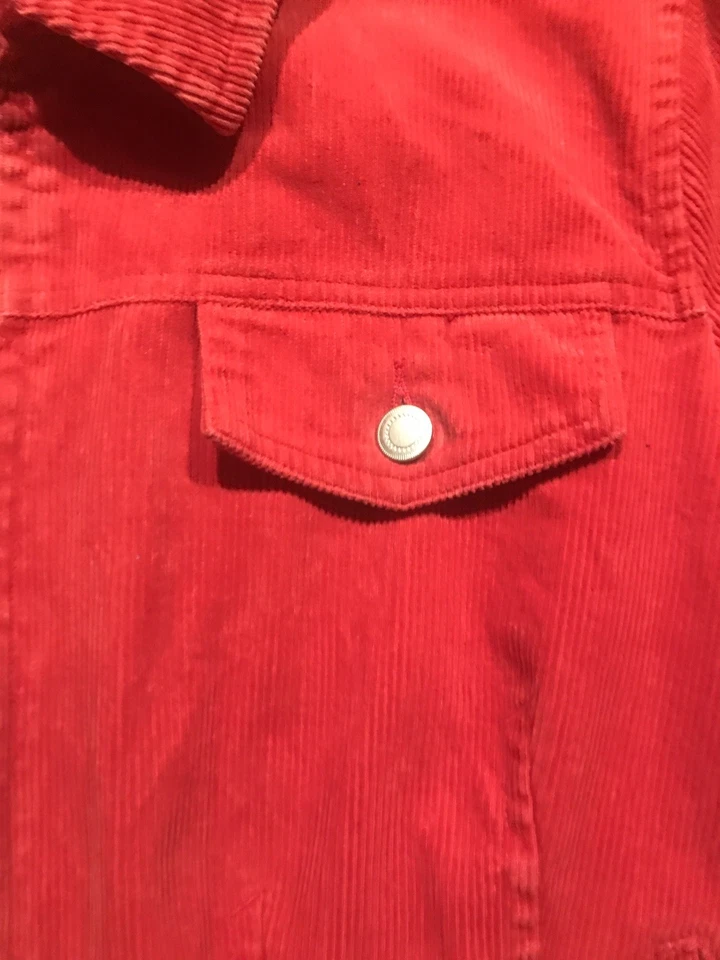 Montego 42 44 46 Cord Jacke Jeans-Cordjacke Rot - Bild 3 von 4