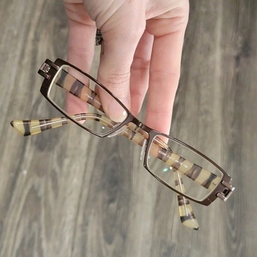 Gotti Switzerland Tony Morgan 2037 Eyeglasses 48-18 Rectangular Brown Clear - Picture 9 of 11