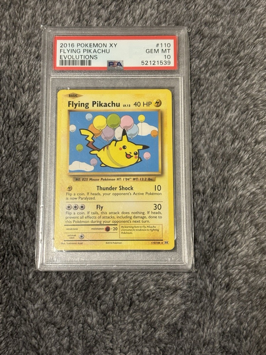 2016 Pokemon XY Evolutions 110/108 Flying Pikachu PSA 10 Gem Mint