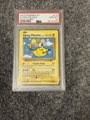 2016 Pokemon XY Evolutions 110/108 Flying Pikachu PSA 10 Gem Mint
