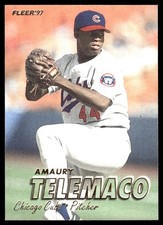 Amaury Telemaco 1997 Fleer #286 Chicago Cubs MLB READ FREE SHIPPING AutographDen