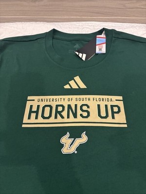Adidas USF Bulls Large Shirt Adult Green University of South Florida NWT