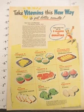 newspaper ad 1945 American Weekly OVALTINE drink mix vitamins "NEW WAY"