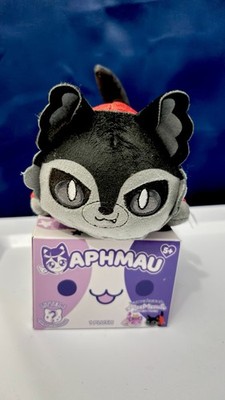 Aphmau MeeMeows Glitter Edition Mystery Plush Black Gray Red Cat