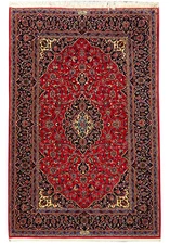 4.8 x 7.6 SIGNED High Quality Perrsian Kashaan Shadsar Rug #F-6860