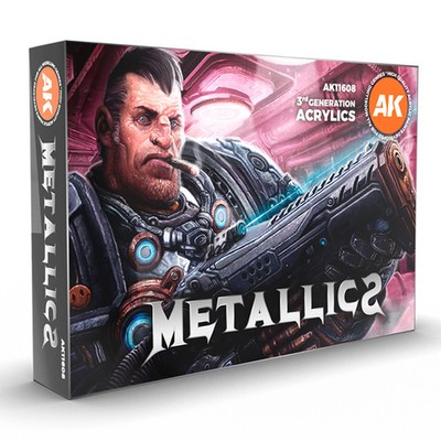 AK Interactive Metallics Colors Set (x6)