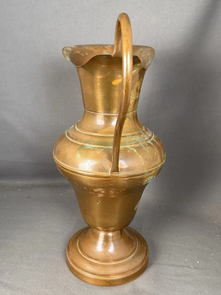 Ancienne cruche pichet cuivre Villedieu CG marque déposée - Photo 4/4