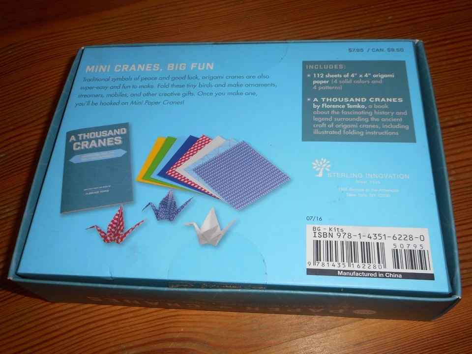 NEW Sterling Innovation A Thousand Cranes by FLorence Temko + 112 Origami Sheets - Image 2 of 4