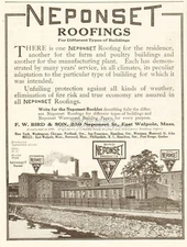 1911 Remington Typewriter Works Ilion IL Neponset Roofing East Walpole MA Ad