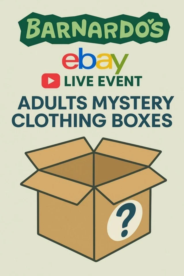 Adults Mens Ladies MYSTERY BOXES All Sizes £1 Starts Fashion Charity