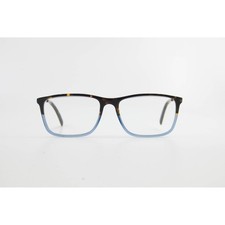 Robert Mitchel RM 20201 Tortoise Blue Rectangular Eyeglass Frames 54-16-150