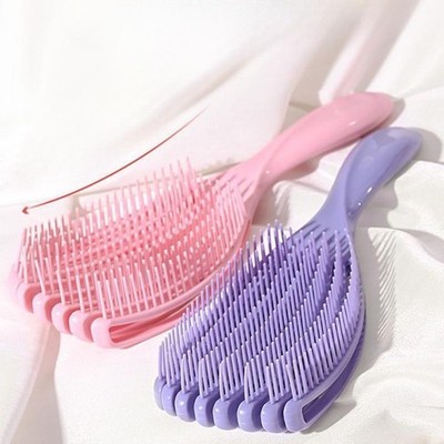 Hair Brush Octopus Hairbrush Pink Massage Detangler Brush for Curly Hair Thick H