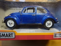 Vw KäFer Oldtimer Blau Modelauto Ca.16,5Cm 1:24