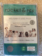 Rocket & Rex 2 coussinets d'entraînement réutilisables pour chien 22"22"