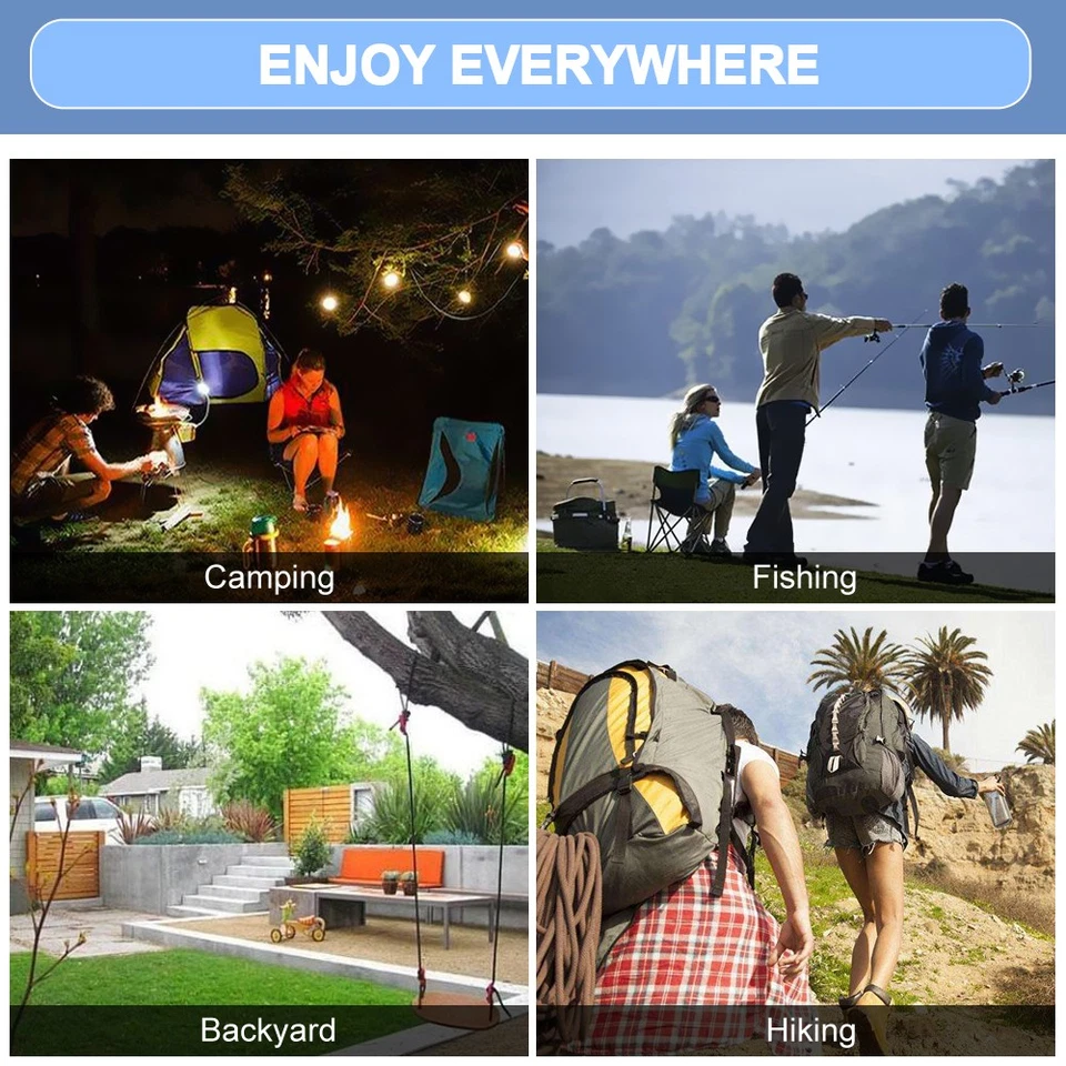 Portable Tent Camping Hammock Mosquito Net Rain Cover Waterproof Windproof Bed - Image 3 of 4