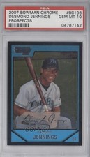 2007 Bowman Chrome Prospects Desmond Jennings #BC106 PSA 10 GEM MT 00l8