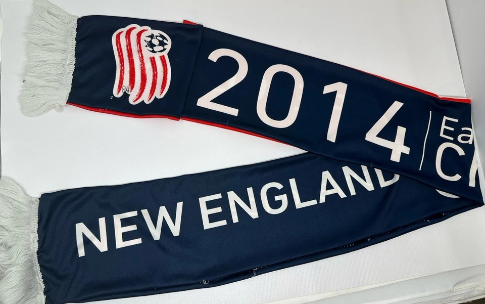 SIGNED New England Revolution Scarf 2014 Eastern  Conference Championship MLS - Image 3 of 3