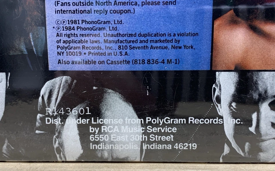 DEF LEPPARD HIGH N DRY VTG VINYL STILL SEALED RCA RECORD CLUB 818 836-1 M 1 - Image 3 of 4