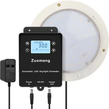 Automatic LED Daylight Extender, Zuomeng Chicken Coop Light with Intelligent Pro
