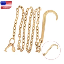 Grade 70 Tow Chain 15" J Hook Mini J Hook Recovery Wrecker Axle 2x 5/16 x 10 FT