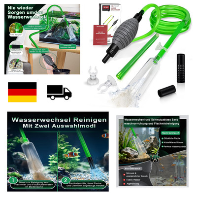 Aquarium Reiniger Kiesreiniger 2in1 Multifunktionaler Wasserwechsel