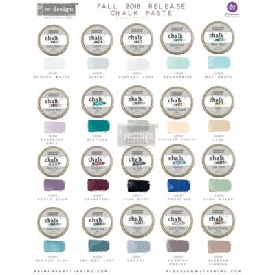 Re-design with Prima Chalk Paste 3.4oz Tin