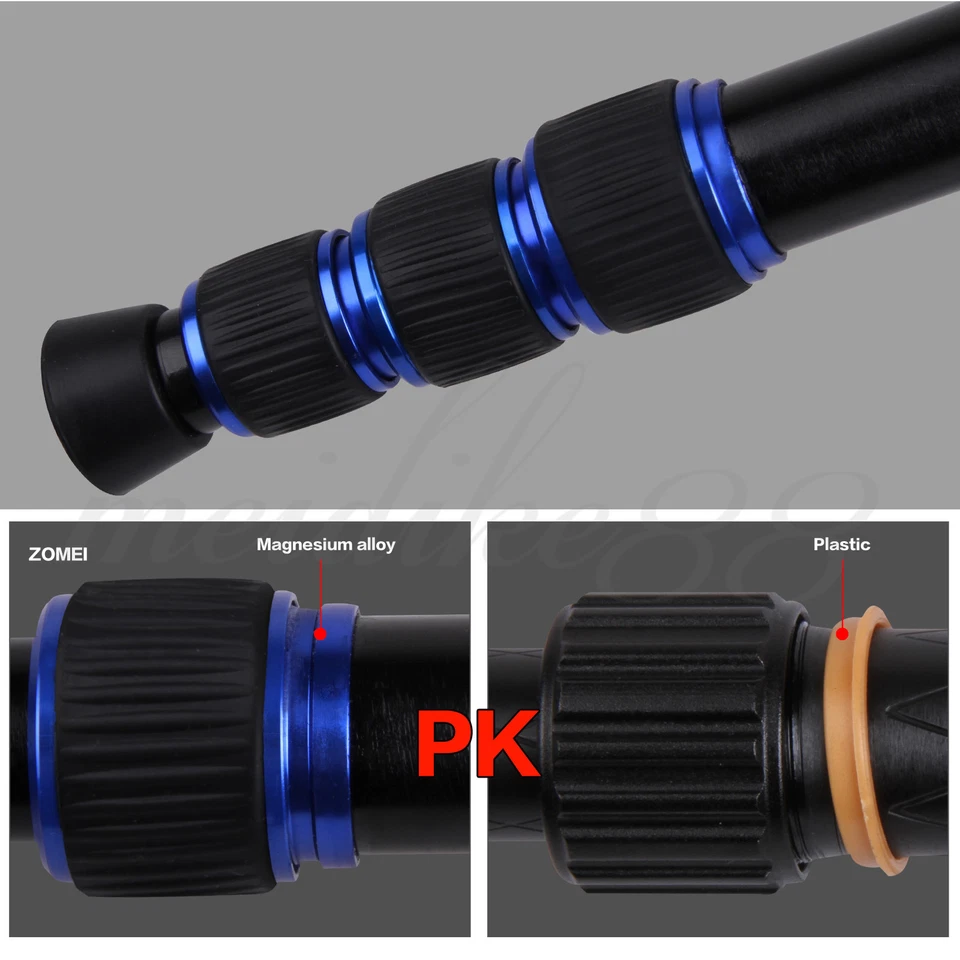 Zomei Z888 Portable Pro Adjustable Travel Tripod Monopod+BallHead For DSLRCamera - Image 2 of 4