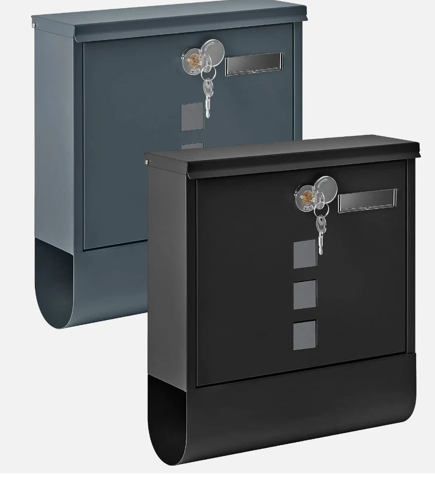 Personalised Modern Wall Mounted Letterbox With Newspaper holder. - Image 4 of 4