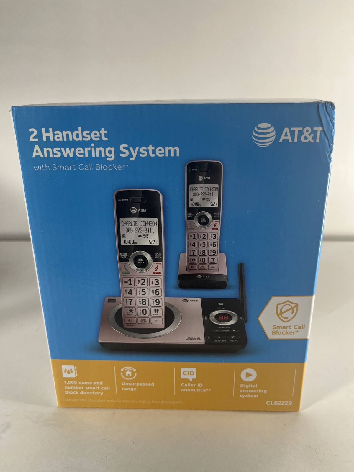 At&t Handset Answering System With Smart Call Blocker